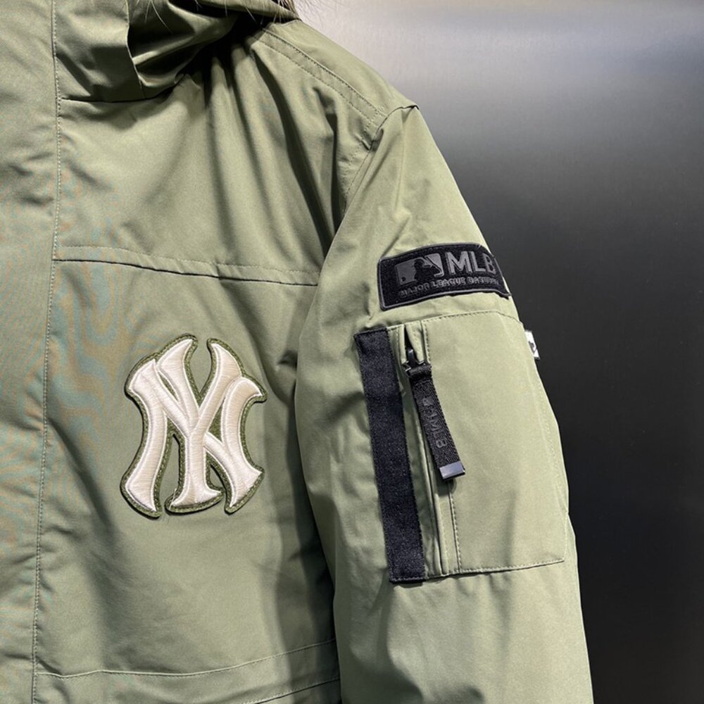 MLB Olive Green Down Jacket - Picture 3 of 9